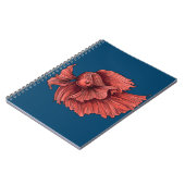 Coral Siamese gevechten Notitieboek (Linkerzijde)