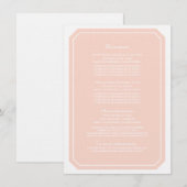 Coral Simply Elegant Information Kaart (Voorkant / Achterkant)