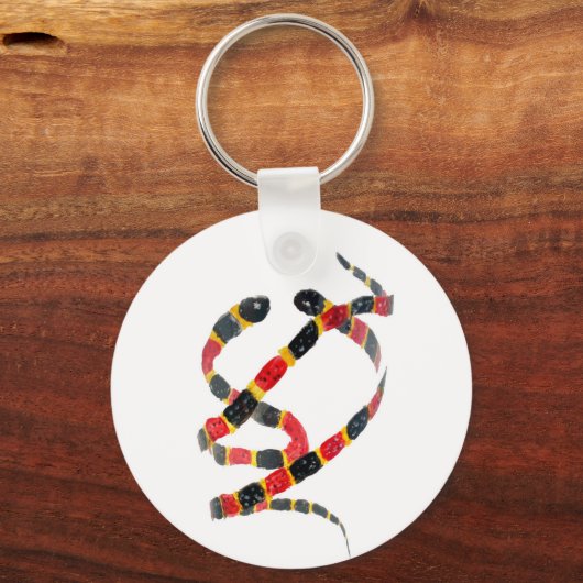 Coral Snake Art Sleutelhanger (Voorkant)