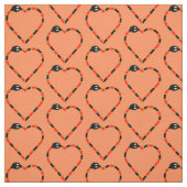 Coral Snake Heart Stof (Swatch)