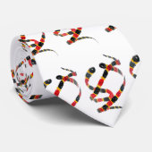 Coral Snakes Pattern Reptile Stropdas (Opgerold)