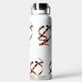 Coral Snakes Wildlife Art Waterfles (Achterkant)