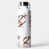 Coral Snakes Wildlife Art Waterfles (Voorkant)