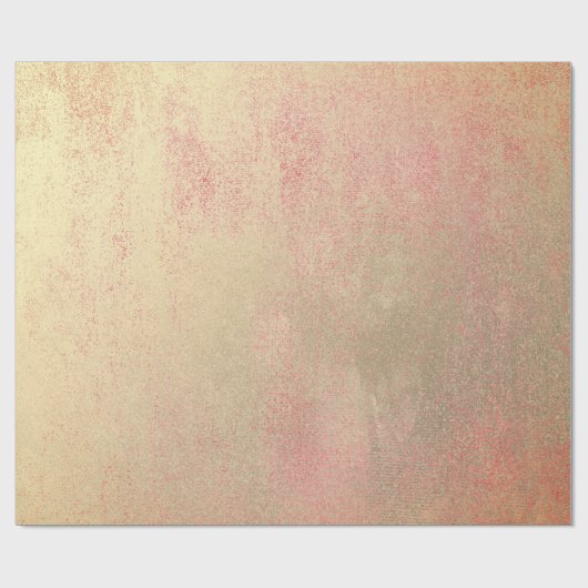 Coral Snoep Champaign Sepia Foxier Gold Abstract Cadeaupapier (Vlak)