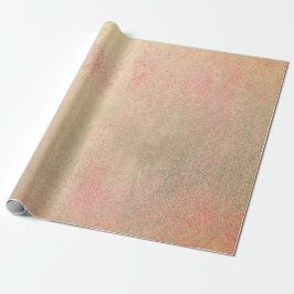 Coral Snoep Champaign Sepia Foxier Gold Abstract Cadeaupapier