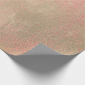 Coral Snoep Champaign Sepia Foxier Gold Abstract Cadeaupapier (Hoek)