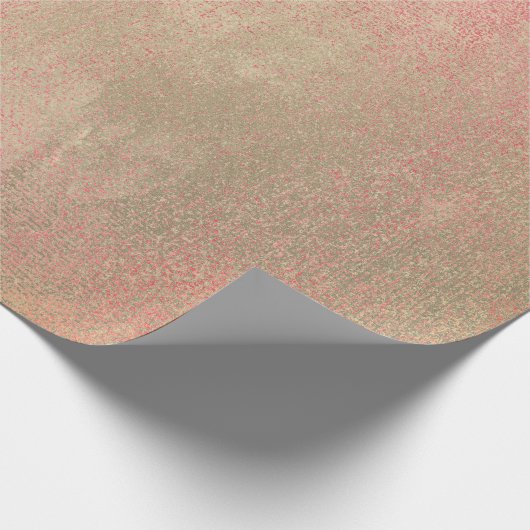 Coral Snoep Champaign Sepia Foxier Gold Abstract Cadeaupapier (Hoek)