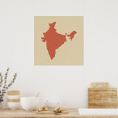 Coral Spice Moods India Poster (Keuken)
