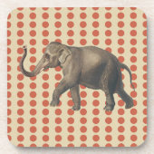 Coral Spice Moods Stippen met olifant Bier Onderzetter (Voorkant)