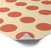 Coral Spice Moods Stippen met olifant Poster (Hoek)