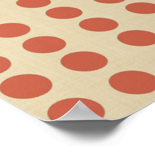 Coral Spice Moods Stippen Poster (Hoek)