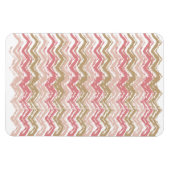Coral Spice Scribble ZigZag Chevron Pattern Magneet (Horizontaal)