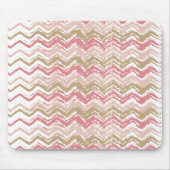 Coral Spice Scribble ZigZag Chevron Pattern Muismat (Voorkant)