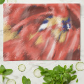 Coral Splash-ontwerp Theedoek (Gevouwen)