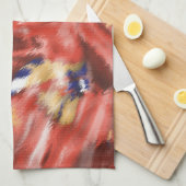 Coral Splash-ontwerp Theedoek (Quarter Fold)