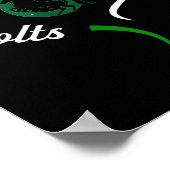 Coral Springs Colts Logo Half Heart Slogan Hs Poster (Hoek)