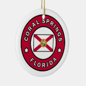 Coral Springs Florida Keramisch Ornament (Rechts)