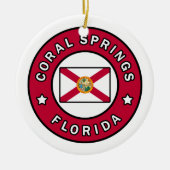 Coral Springs Florida Keramisch Ornament (Voorkant)