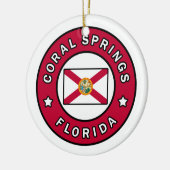 Coral Springs Florida Keramisch Ornament (Links)