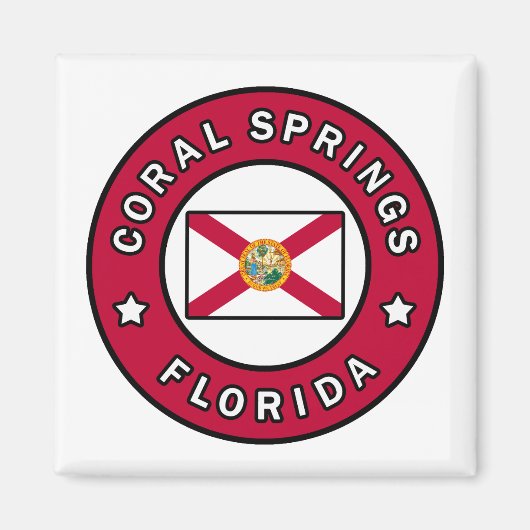 Coral Springs Florida Magneet (Voorkant)