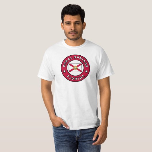 Coral Springs Florida T-shirt (Voorkant volledig)