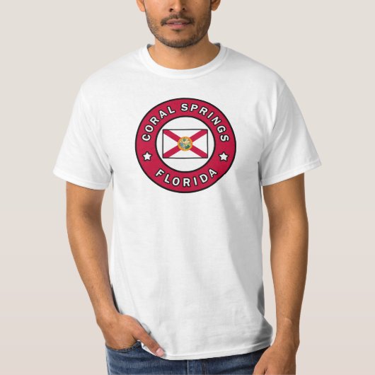 Coral Springs Florida T-shirt (Voorkant)