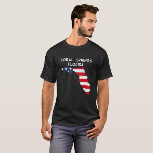 Coral Springs Florida Verenigde Staten T-shirt (Voorkant volledig)