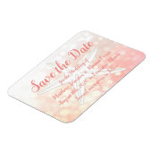 Coral Starfish Beachy Save the Date Wedding Magnet Magneet (Linkerzijde)