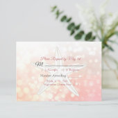 Coral Starfish Oceanic Wedding RSVP-kaart RSVP Kaartje (Staand voorkant)