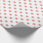 Coral Starfish Patroon Cadeaupapier (Hoek)