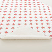 Coral Starfish Patroon Sherpa Deken (3/4)