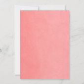 Coral String Lights Baby shower Invitation Kaart (Achterkant)