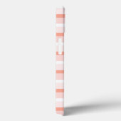Coral Stripe oval ster 'Name' iPad case (Achterkant / Rechts)