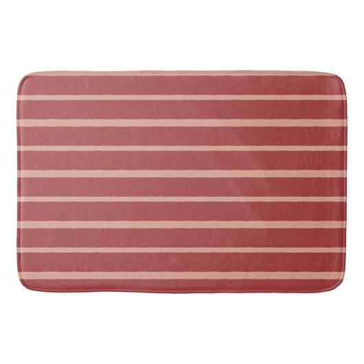 Coral Stripe Patroon Badmat (Voorkant)