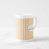 Coral Stripe Strandhuis Mok (Voorkant rechts)