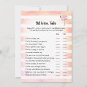 Coral Striped Flamingo Old Wives Tales Shower Kaar Kaart (Voorkant)