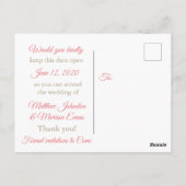 Coral Striped Specialized sparen het Briefkaart va (Achterkant)