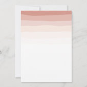 Coral Stripes Heart & Arrow Rehearsal Dinner Kaart (Achterkant)