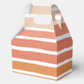 Coral Stripes Sinaasappel Stripes Bedankdoosjes (Voorkant)
