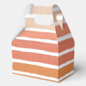 Coral Stripes Sinaasappel Stripes Bedankdoosjes (Achterkant)