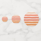 Coral Stripes Sinaasappel Stripes Confetti (Achterkanten)
