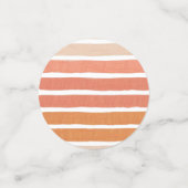 Coral Stripes Sinaasappel Stripes Confetti (Kleine voorkant)