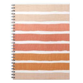 Coral Stripes Sinaasappel Stripes Notitieboek