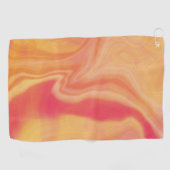 Coral Sunset Marmer Golfhanddoek (Horizontaal)