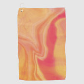Coral Sunset Marmer Golfhanddoek (Voorkant)
