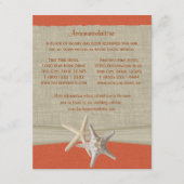 Coral Sunshine Beach Wedding Routebeschrijving Inv Informatiekaartje (Voorkant)