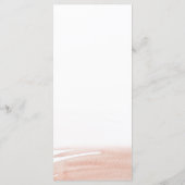 Coral Terracotta Elegant Menu (Achterkant)