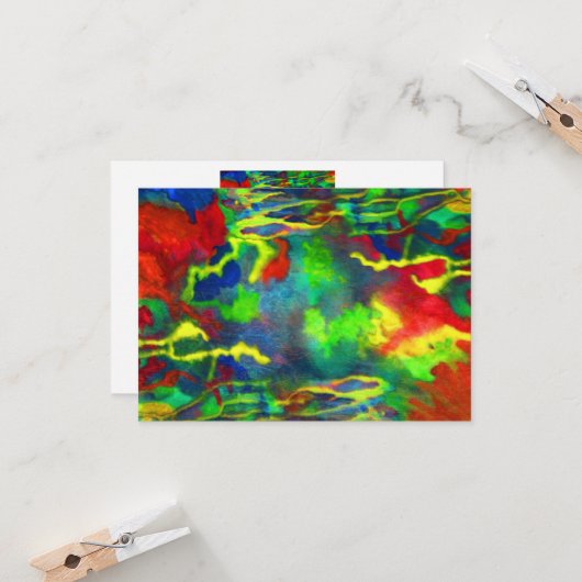 "Coral Tides" na de Kaart (Voorkant / Achterkant in situ)