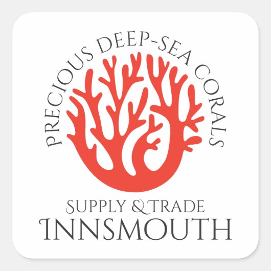 Coral Trade Innsmouth Vierkante Sticker (Voorkant)