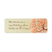 Coral Tree Return-adres Etiket (Voorkant)